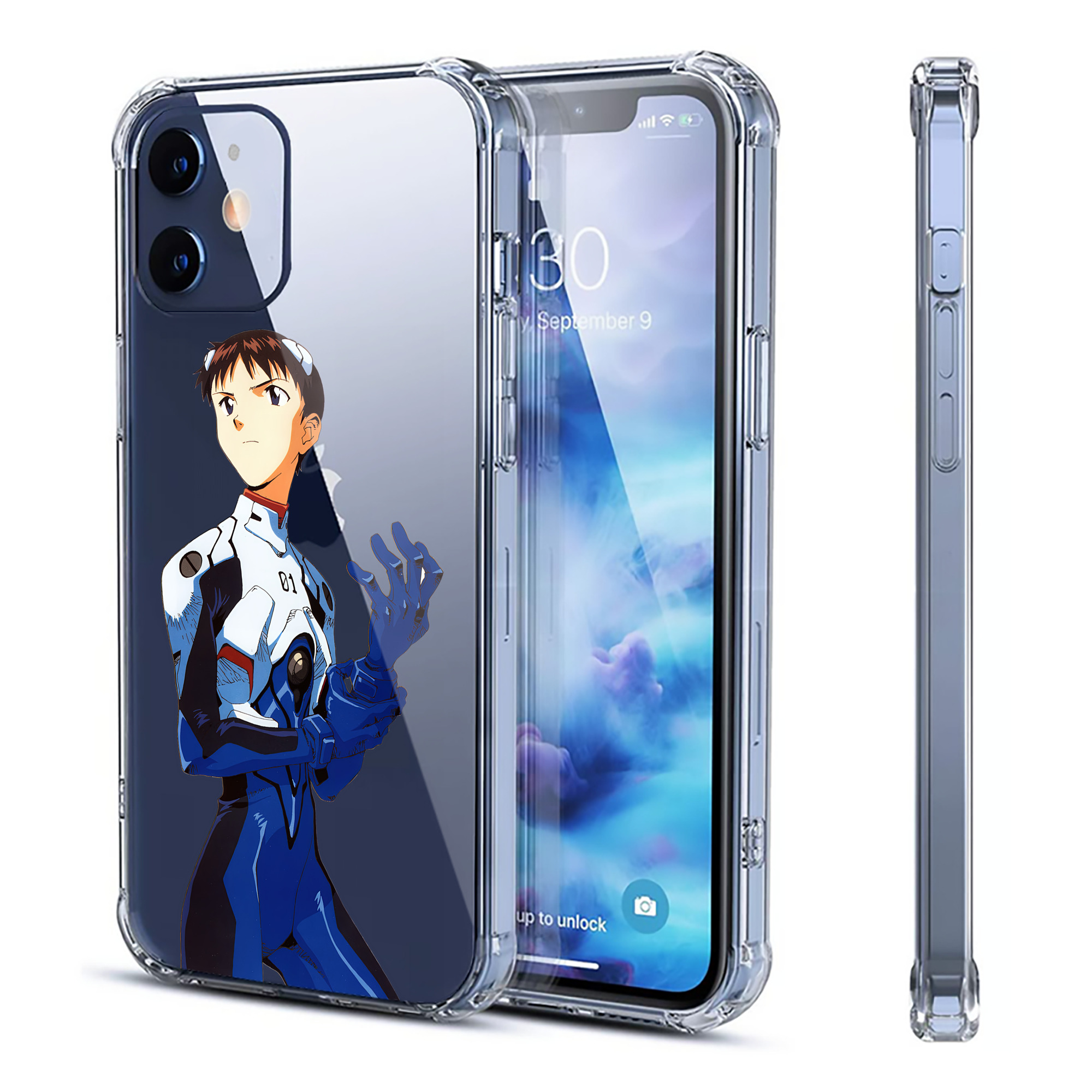 （画像用） EVA 新世紀エヴァンゲリオン 【iPhone 12シリーズ対応】透明スマホケース（クリアソフトケース）